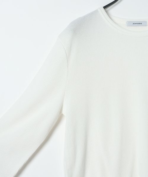 JEANASIS(ジーナシス)の「サーマルラウンドヘムLS TEE/1092778(Tシャツ/カットソー・レディース・パープル/グレー/ホワイト・FREE)」の10枚目の写真