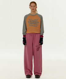 Incur Wide Sweatpants Pink