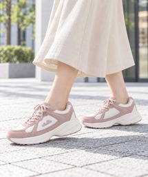 ellesse（エレッセ）の「【ellesse】エレッセ レディース 異素材ミックス ボリュームソール ローカットスニーカー 4色展開 22.5～24.5cm（スニーカー）」