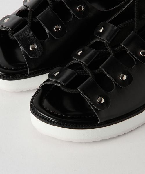 Another Edition（アナザーエディション）の「レースアップサンダル/AE LaceUP SNDL20◆（サンダル・レディース・ブラック/オリーブ・SMALL/LARGE/MEDIUM）」の7枚目の写真