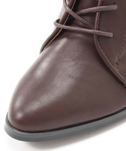 laboratory work（ラボラトリーワーク）の「レースアップショートブーツ（ブーツ・レディース・ブラウン/ブラック・LARGE/MEDIUM）」の10枚目の写真