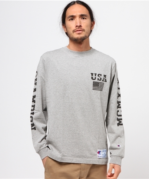 Champion チャンピオン の メンズ チャンピオン ロンt 長袖tシャツ Champion Long Sleeve T Shirt C3 J431 Tシャツ カットソー Wear Champion チャンピオン の メンズ チャンピオン ロンt 長袖tシャツ Champion Long Sleeve T Shirt C3 J431 Tシャツ カットソー Wear