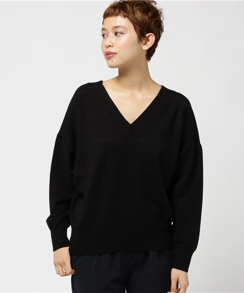 N.(N. Natural Beauty Basic)(エヌエヌナチュラルビューティーベーシック)の「レーヨンナイロンニット(ニット/セーター・レディース・ブラック/グレー/ブルー/ブラウン・MEDIUM)」の12枚目の写真