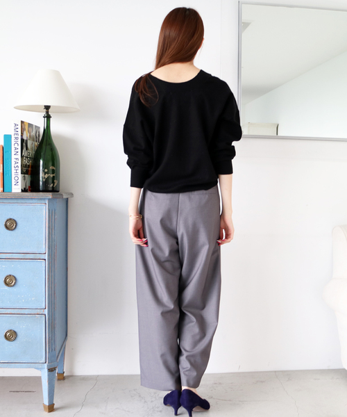 N.(N. Natural Beauty Basic)(エヌエヌナチュラルビューティーベーシック)の「レーヨンナイロンニット(ニット/セーター・レディース・ブラック/グレー/ブルー/ブラウン・MEDIUM)」の15枚目の写真