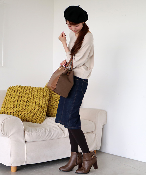 N.(N. Natural Beauty Basic)(エヌエヌナチュラルビューティーベーシック)の「レーヨンナイロンニット(ニット/セーター・レディース・ブラック/グレー/ブルー/ブラウン・MEDIUM)」の21枚目の写真