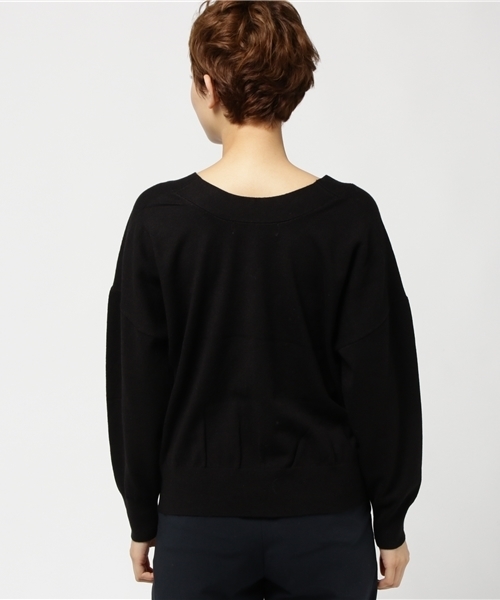 N.(N. Natural Beauty Basic)(エヌエヌナチュラルビューティーベーシック)の「レーヨンナイロンニット(ニット/セーター・レディース・ブラック/グレー/ブルー/ブラウン・MEDIUM)」の7枚目の写真