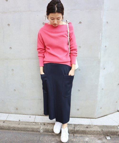 セール】コットンカシミヤ ボートネック プルオーバー◇（ニット