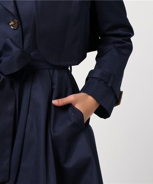 REDYAZEL（レディアゼル）の「３Ｗａｙトレンチコート◆（トレンチコート・レディース・ネイビー/レッド/グリーン/ピンク/ベージュ・MEDIUM/SMALL）」の10枚目の写真