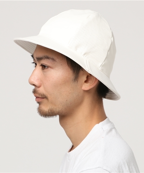 WEGO(ウィゴー)の「WEGO/パンチングフェイクレザーメトロハット(ハット・メンズ・ホワイト/ブラック・FREE)」の4枚目の写真