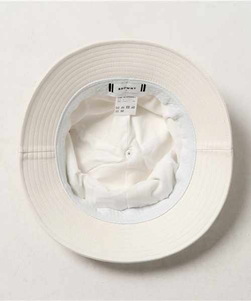 WEGO(ウィゴー)の「WEGO/パンチングフェイクレザーメトロハット(ハット・メンズ・ホワイト/ブラック・FREE)」の6枚目の写真