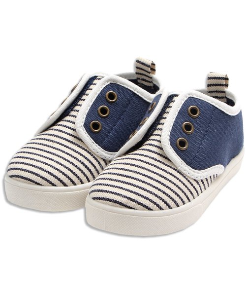 apres les cours（アプレレクール）の「ボーダー＆プレーンスニーカー（ベビー）（スニーカー・キッズ・ブルー/オフホワイト/ブラック/レッド・15 /13/14）」の20枚目の写真