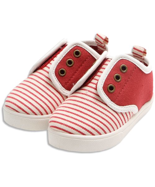 apres les cours（アプレレクール）の「ボーダー＆プレーンスニーカー（ベビー）（スニーカー・キッズ・ブルー/オフホワイト/ブラック/レッド・15 /13/14）」の22枚目の写真