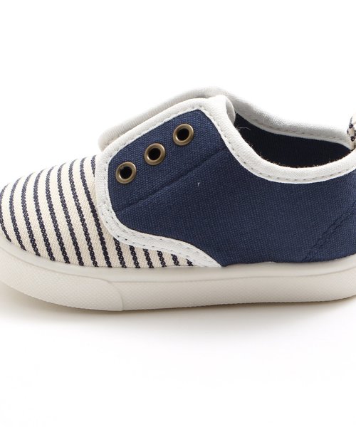 apres les cours（アプレレクール）の「ボーダー＆プレーンスニーカー（ベビー）（スニーカー・キッズ・ブルー/オフホワイト/ブラック/レッド・15 /13/14）」の19枚目の写真