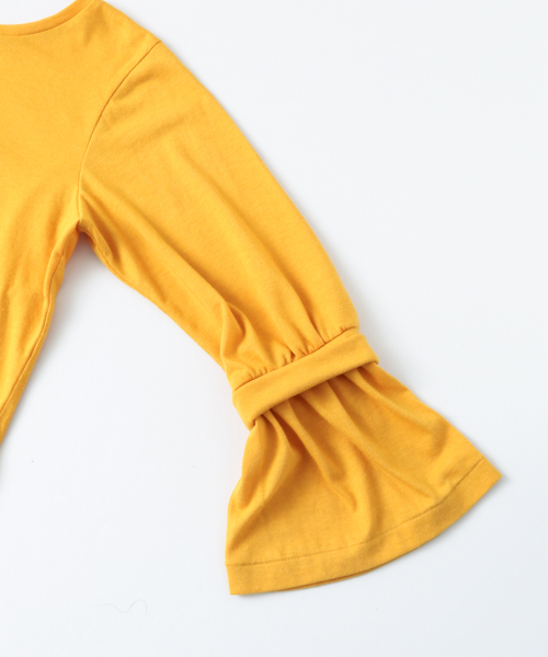 URBAN RESEARCH（アーバンリサーチ）の「 UR 袖タックフレアカットソー（Tシャツ/カットソー・レディース・グレー/ラベンダー/イエロー/オフホワイト・FREE）」の14枚目の写真