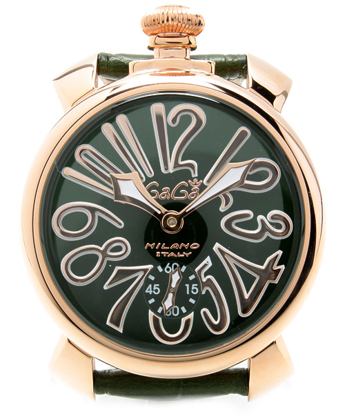 BRILLA per il gusto(ブリッラペルイルグースト)の「GaGa MILANO / MANUALE 48MM PLACCATO ORO 5011.4(アナログ腕時計・メンズ・グリーン・ONE SIZE)」の4枚目の写真