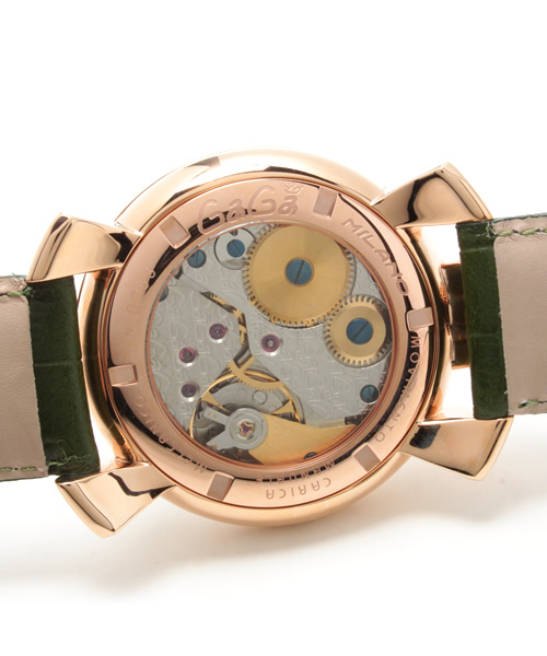 BRILLA per il gusto(ブリッラペルイルグースト)の「GaGa MILANO / MANUALE 48MM PLACCATO ORO 5011.4(アナログ腕時計・メンズ・グリーン・ONE SIZE)」の6枚目の写真