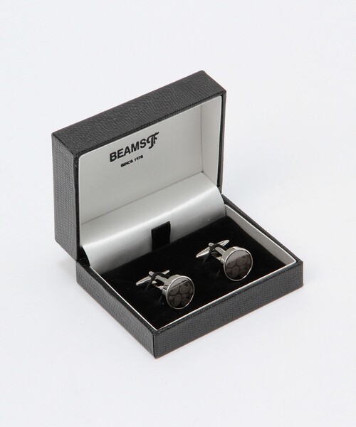 BEAMS F（ビームスエフ）の「elizabeth parker / ペイズリー カフリンクス（カフリンクス・メンズ・ブラック・ONE SIZE）」の2枚目の写真