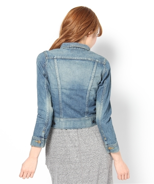 SHIPS for women（シップスフォーウィメン）の「★★LEE:デニム ジャケット（デニムジャケット・レディース・ブルー/ネイビー・X-SMALL/SMALL）」の4枚目の写真