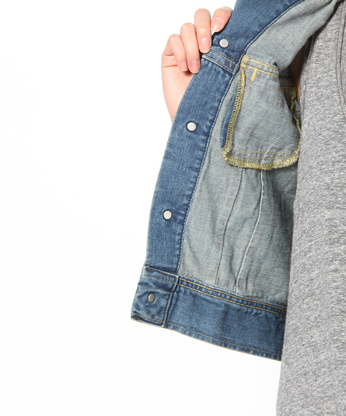 SHIPS for women（シップスフォーウィメン）の「★★LEE:デニム ジャケット（デニムジャケット・レディース・ブルー/ネイビー・X-SMALL/SMALL）」の10枚目の写真