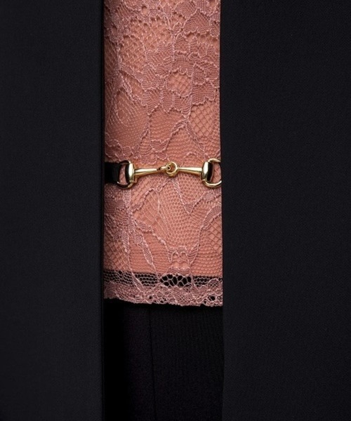 kaene（カエン）の「スカラップコート（その他アウター・レディース・ブラック/ピンクベージュ・36/38）」の8枚目の写真