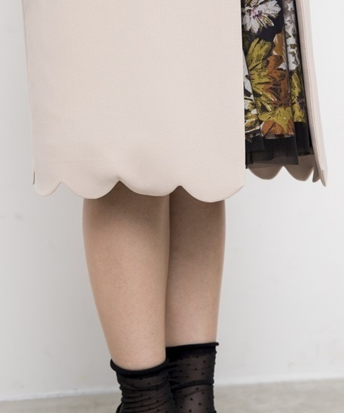 kaene（カエン）の「スカラップコート（その他アウター・レディース・ブラック/ピンクベージュ・36/38）」の18枚目の写真