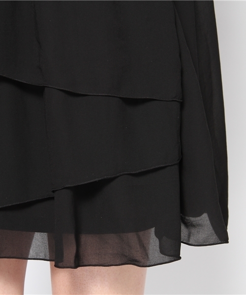 DURAS（デュラス）の「シフォンアシンメトリーキャミワンピース（ワンピース・レディース・ホワイト/ブラック/ベージュ/オレンジ・FREE）」の9枚目の写真