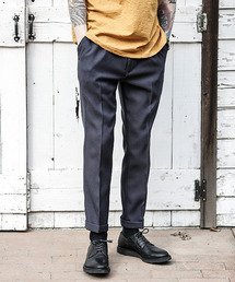 MR.OLIVE | RETORO POLYESTER TWILL / ONE PLEATS STA-PREST TAPERED PANTS(スラックス)