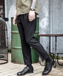 MR.OLIVE | RETORO POLYESTER TWILL / ONE PLEATS STA-PREST TAPERED PANTS(西裝休閒褲)