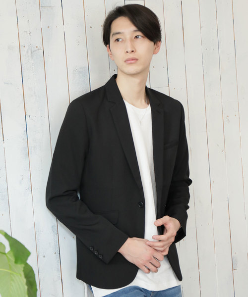 TopIsm（トップイズム）の「ストレッチ TRテーラードジャケット テーパード イージーパンツ セットアップ スーツ（セットアップ・メンズ・ネイビー/チャコール/グレー/ストライプ/ブラック/チェック・L/M）」の7枚目の写真