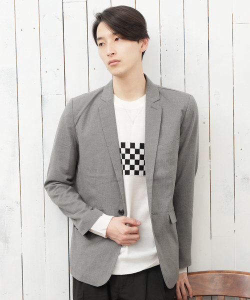 TopIsm（トップイズム）の「ストレッチ TRテーラードジャケット テーパード イージーパンツ セットアップ スーツ（セットアップ・メンズ・ネイビー/チャコール/グレー/ストライプ/ブラック/チェック・L/M）」の8枚目の写真