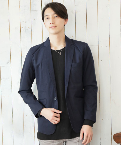 TopIsm（トップイズム）の「ストレッチ TRテーラードジャケット テーパード イージーパンツ セットアップ スーツ（セットアップ・メンズ・ネイビー/チャコール/グレー/ストライプ/ブラック/チェック・L/M）」の10枚目の写真