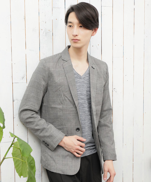 TopIsm（トップイズム）の「ストレッチ TRテーラードジャケット テーパード イージーパンツ セットアップ スーツ（セットアップ・メンズ・ネイビー/チャコール/グレー/ストライプ/ブラック/チェック・L/M）」の12枚目の写真