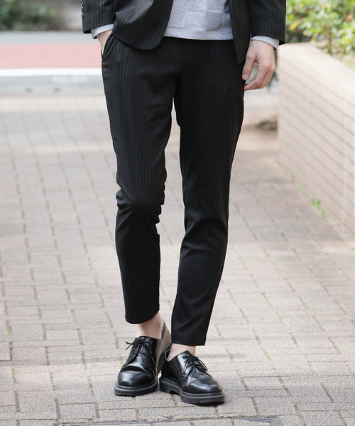 TopIsm（トップイズム）の「ストレッチ TRテーラードジャケット テーパード イージーパンツ セットアップ スーツ（セットアップ・メンズ・ネイビー/チャコール/グレー/ストライプ/ブラック/チェック・L/M）」の17枚目の写真