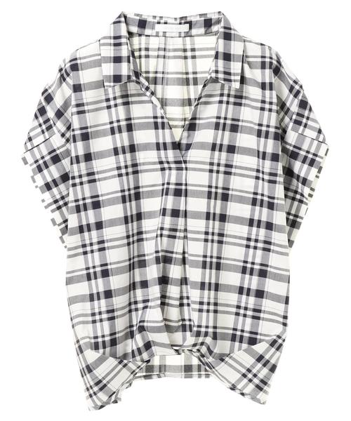 AMERICAN HOLIC(アメリカンホリック)の「・10col.フロントタックスキッパーブラウス(シャツ/ブラウス・レディース・その他/イエロー/ブルー系その他/グレイッシュベージュ/ブラック/その他27/ネイビー/オレンジ/オフホワイト/チェック・FREE)」の21枚目の写真