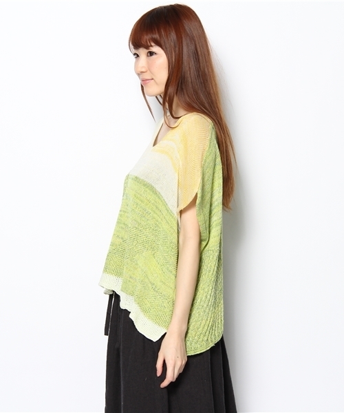 LIVETART（リヴェタート）の「tamaki niime/コットンニット (sleeveless)（ニット/セーター・レディース・イエロー系その他・FREE）」の5枚目の写真