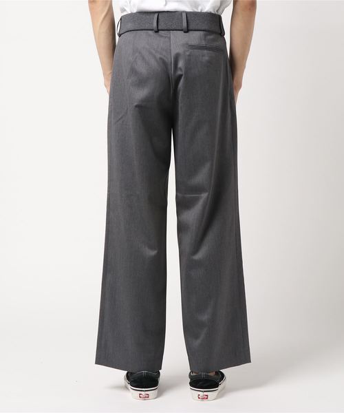 WRAPINKNOT(ラッピンノット)の「【WRAPINKNOT】ワイドスラックス(スラックス・メンズ・グレー・2)」の3枚目の写真