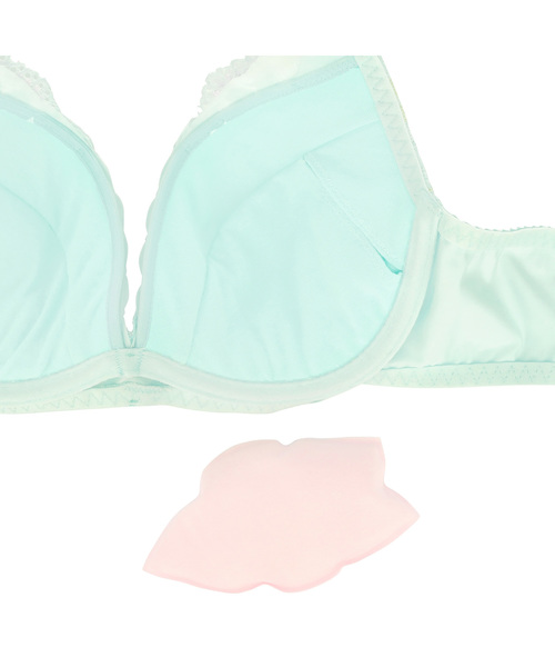 AMOSTYLE BY Triumph（アモスタイルバイトリンプ）の「夢みるブラ ブラ＆ショーツセット2【Eカップ】 AMST1165 WHU2 + Hikini（ブラ&ショーツ・レディース・ライトブルー/ブルー・E65/E70/E75）」の7枚目の写真