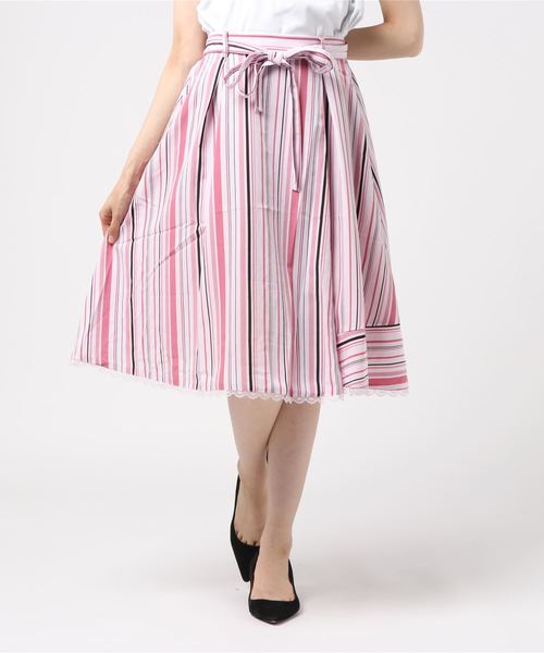 axes femme（アクシーズファム）の「ビタミンカラーストライプスカート 