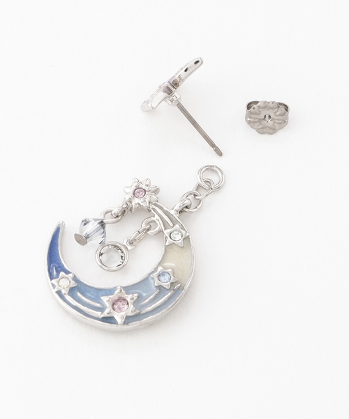 ANNA SUI（アナスイ）の「月のハープモチーフ2WAYピアス（ピアス 