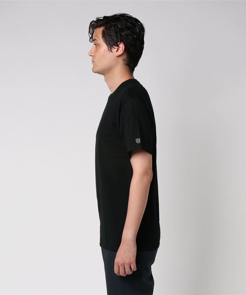 STUDIOUS（ステュディオス）の「30/スーパー度詰め天竺2パックT（Tシャツ/カットソー・メンズ・ブラック・46/48）」の4枚目の写真