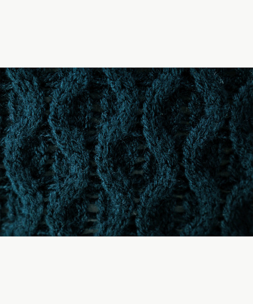 Catherine Cottage（キャサリンコテージ）の「フィッシャーマンニット（ニット/セーター・キッズ・ブラック/エンジ/ネイビー/チャコールグレー/グレー/グリーン/アイボリー/スモークピンク・100/110/120/130/140）」の15枚目の写真