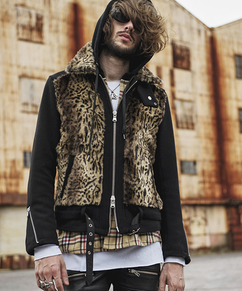 NO ID.（ノーアイディ）の「ms3616-フード付きネルチェックＳＨ シャツ（シャツ/ブラウス・メンズ・キャメル/グレー/ネイビー・1/2）」の11枚目の写真