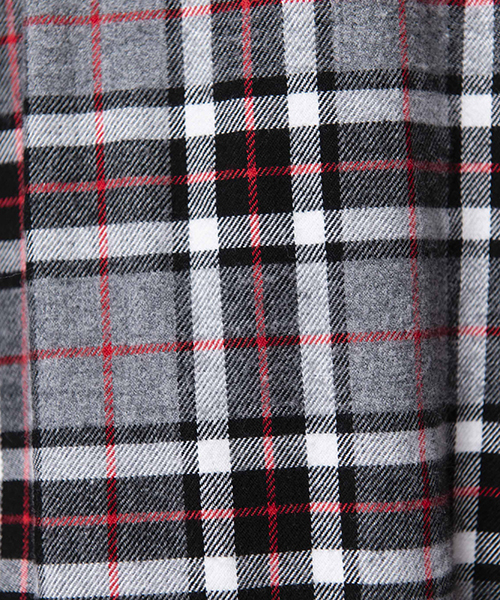 NO ID.（ノーアイディ）の「ms3616-フード付きネルチェックＳＨ シャツ（シャツ/ブラウス・メンズ・キャメル/グレー/ネイビー・1/2）」の4枚目の写真