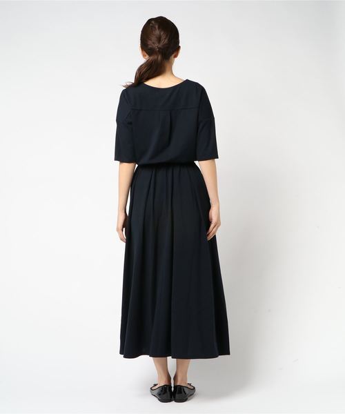 SHIPS Days（シップスデイズ）の「SHIPS DAYS:JERSEY LONG OP（ワンピース・レディース・ネイビー/オリーブ/カーキ・S～Ｍ/M～Ｌ）」の5枚目の写真