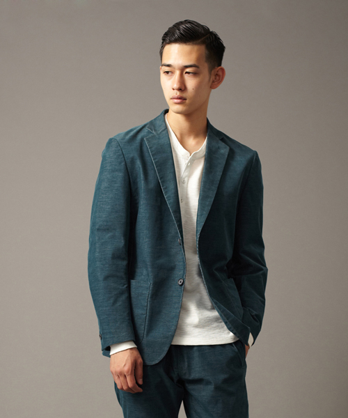 UNITED ARROWS(ユナイテッドアローズ)の「UAS ストレッチコーデュロイジャケット(mg1311uB) ◆(テーラードジャケット・メンズ・ベージュ/ケリー/ネイビー・44/46/48/50/42)」の4枚目の写真