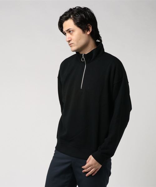 WEGO(ウィゴー)の「WEGO/ハーフZIPハイネックプルオーバースウェット(スウェット・メンズ・ワイン/パープル/ダークグリーン/ブラック・MEDIUM/LARGE/SMALL)」の20枚目の写真