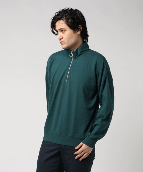 WEGO(ウィゴー)の「WEGO/ハーフZIPハイネックプルオーバースウェット(スウェット・メンズ・ワイン/パープル/ダークグリーン/ブラック・MEDIUM/LARGE/SMALL)」の19枚目の写真
