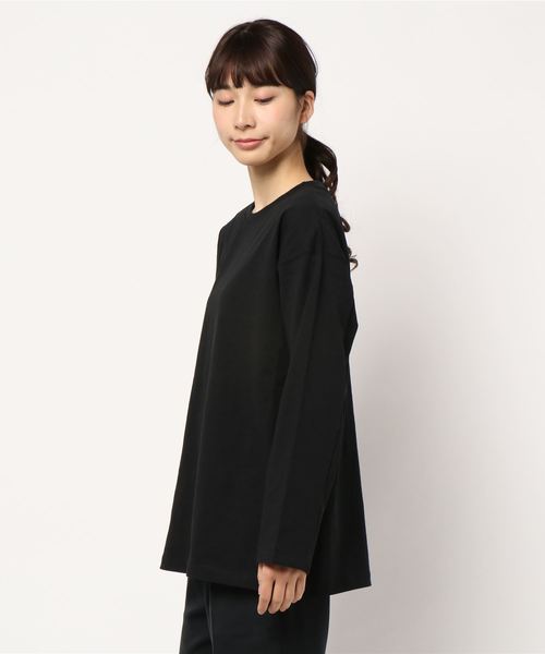 LOWRYS FARM（ローリーズファーム）の「ロンＴ　830708（Tシャツ/カットソー・レディース・ブラック/オフホワイト・FREE）」の4枚目の写真