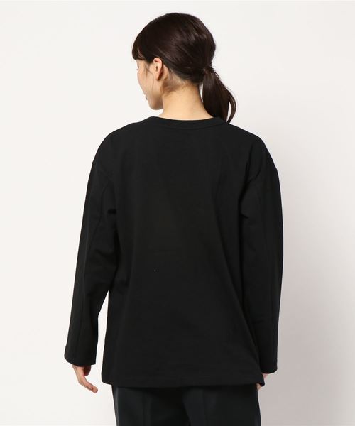 LOWRYS FARM（ローリーズファーム）の「ロンＴ　830708（Tシャツ/カットソー・レディース・ブラック/オフホワイト・FREE）」の7枚目の写真