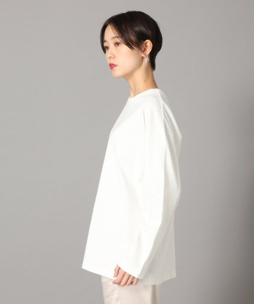 LOWRYS FARM（ローリーズファーム）の「ロンＴ　830708（Tシャツ/カットソー・レディース・ブラック/オフホワイト・FREE）」の3枚目の写真